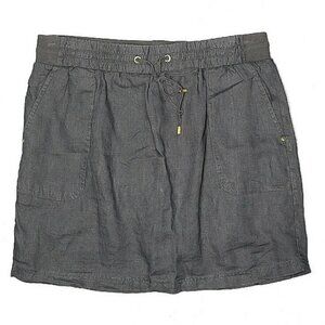 Company‎ Ellen Tracy Women’s Sz M Gray 100% Linen Skirt